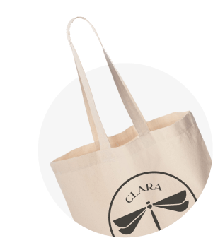Printed Recycled Cotton Tote Bags